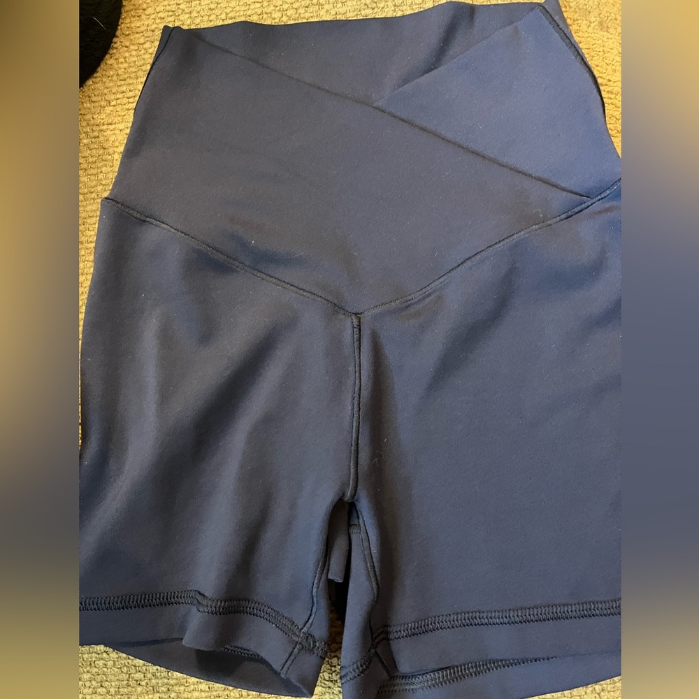 Aerie Offline Real Me Crossover Short, Navy Blue, Size XS